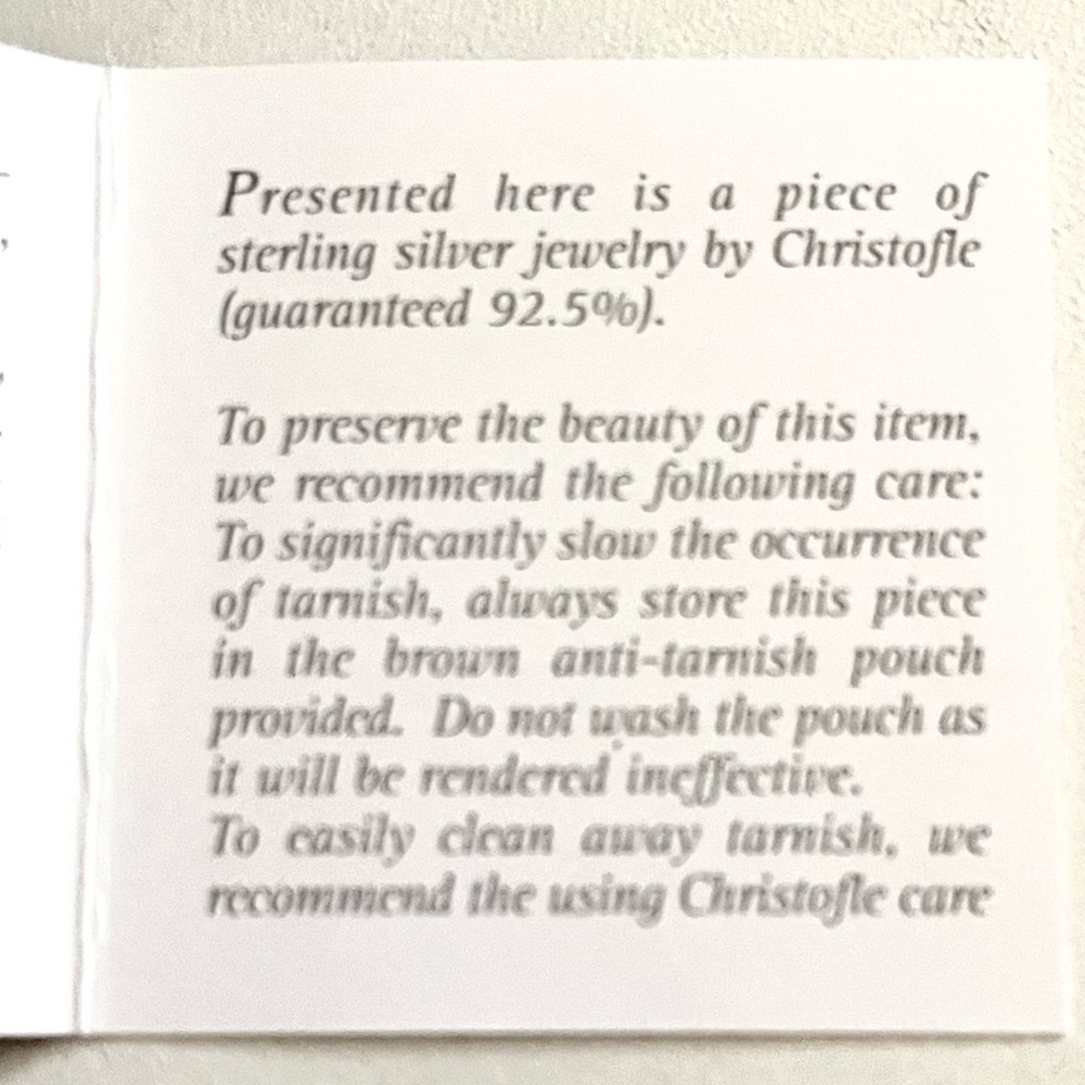 Christofle (925) Circle Pendant W/ Silk Cord! - image 5